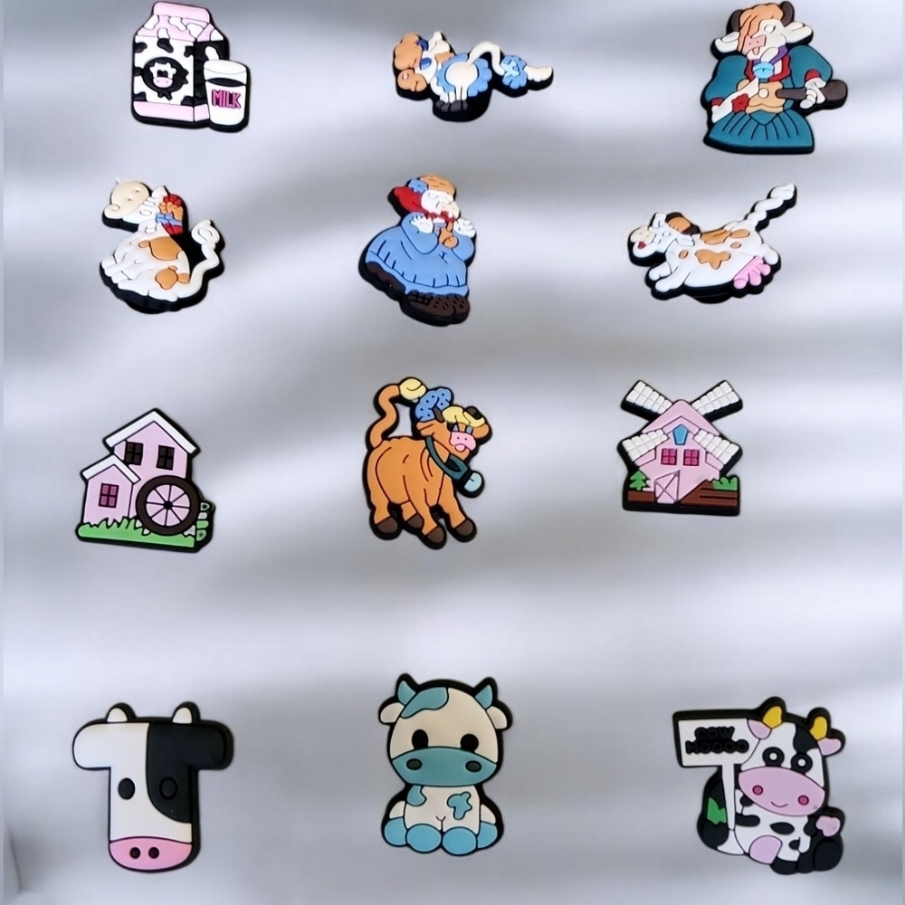 Cow Croc Charms
